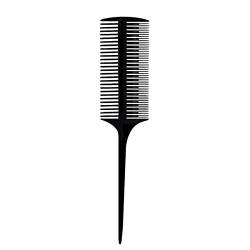 Doppelkopf RatTail Kamm für Frauen, ABS hitzebeständig, breite Zahnkamm, entwirrende Haarbürste für den Heimgebrauch A von Katolang