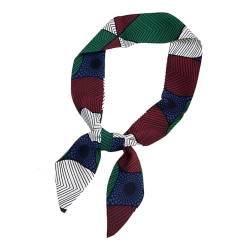 Elastische Haargummi Mode Geometrisches Muster Stirnband Band für Frauen Männer Tasche Griff Dekoration Hals Ornament Haargummi Geomet A 90 cm von Katolang