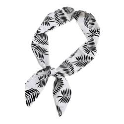 Elastische Haargummi Mode Geometrisches Muster Stirnband Band für Frauen Männer Tasche Griff Dekoration Hals Ornament Haargummi Geomet I 90 cm von Katolang