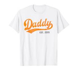 Bester Papa der Welt - kein Scherz - Papa seit 2011 T-Shirt von Kattos - Bester Papa seit 2011 Vatertagsgeschenk