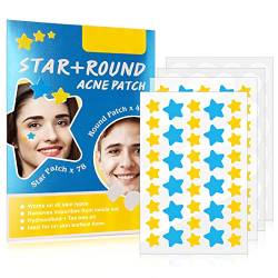Akne Pickel Patches, 78PCS Nette Sternförmiges Pickel Pflaster Hydrokolloid Akne Aufkleber mit Teebaumöl, Moisturising, Quick Healing of Acne Patch and Treatment of Acne Scars Remover von Katutude