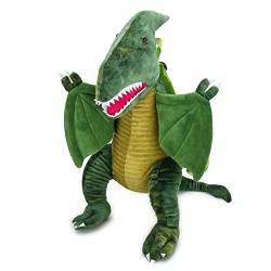 Katutude Dinosaurier Rucksack für Jungen Mädchen, 3D Plüschrucksack Dinosaurier Cartoon Tier Rucksack, Rucksäcke Plüsch Dino Tier Puppe Kindergarten Schule Tasche Geschenk für Kinder von Katutude