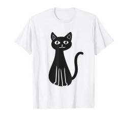 Katze süßes Kätzchen Kinder Miau Humor witzig Vintage Retro T-Shirt von Katzen Geschenk Katze Geschenkideen niedlich
