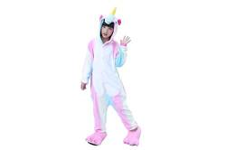 Kauson Unisex Einhorn Pyjamas Onesie Karton Animal Cosplay Fasching Kostüm Warm Gefüttert Body Overall Tier Nachtwäsche Kigurumi Karneval Halloween Weihnachten Xmas Pyjamas Sleepwear von Kauson