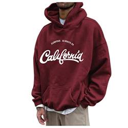 Pullover Herren Rollkragen Hip Hop Fleece Pulli Kapuzenpullover Hoodie Sweater Sweatshirt Mit Kapuze Oversize Urban Bedrucktes Sweatshirt Mit Langen Ärmeln Casual Langärmeliges Sweatshirt von Kavitoz