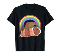 Biber reitet Meerschweinchen Regenbogen süßes magisches Tier T-Shirt von Kawaii Colorful Zoology Co.