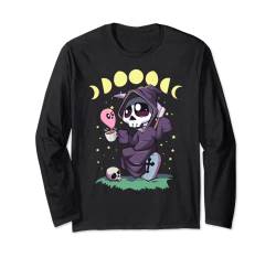 Pastell Goth Kawaii Occult Nu Goth Sensenmann Kaffee Langarmshirt von Kawaii Pastel Goth Heaven