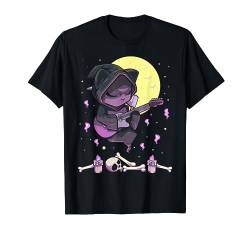 Pastell Goth Kawaii Sensenmann Katze spielt Gitarre T-Shirt von Kawaii Pastel Goth Heaven