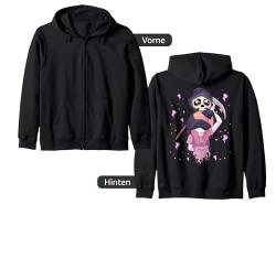 Pastellfarbenes Goth Kawaii Anime-Mädchen und süße Reaper-Teenager Kapuzenjacke von Kawaii Pastel Goth Heaven