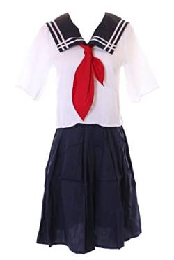 Kawaii-Story JL-704 Seifuku 3-Teile Japan Schuluniform weiß marinenblau Sailor Lolita Cosplay Kostüm (L) von Kawaii-Story