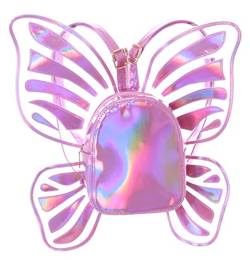 Kawaii-Story LB-6037-3 Pink rosa Hologram reflektierend Schmetterling Flügel 42cm groß Damen Rucksack Tasche Pastel Goth von Kawaii-Story