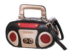 LB-196 Stereo Boxen Musik Retro Vintage Hippie Hand Tasche Kawaii Harajuku von Kawaii-Story