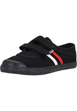 Kawasaki Unisex Canvas Sneakers Retro w/Velcro 1001S Black Solid 37 von Kawasaki