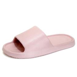 Kawoja Badeschuhe Damen Herren, Unisex Badeschlappen, EVA Rutschfeste Hausschuhe,Sommer Garten Schlappen Gummi Pantoletten,Pink von Kawoja