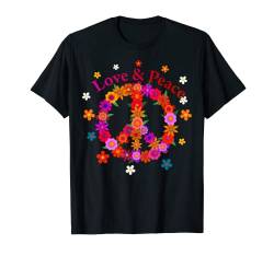 Love Peace 60er 70er 50er Jahre Hippie-Kostüm T-Shirt von Kay79P