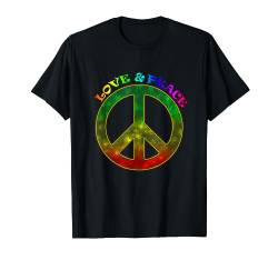 Love Peace 60er 70er Jahre Hippie-Kostüm T-Shirt von Kay79P