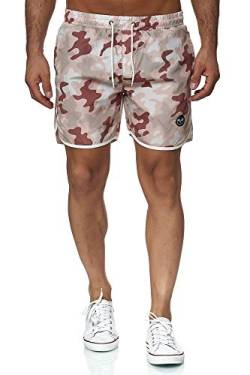 Kayhan Herren Badeshort Sport, Camouflage Creme/Brown/Camel M von Kayhan