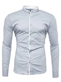 Kayhan Herren Hemd Barcelona Lightgrey XXL von Kayhan