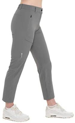 Kaymountain Damen Trekking Wander Outdoor Hose 7/8 Sierra Classic Light Mid Grey 42 von Kaymountain