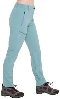 Kaymountain Damen Trekking Wander Outdoor Hose Sevilla Classic Light lang Blue Grey 42 von Kaymountain