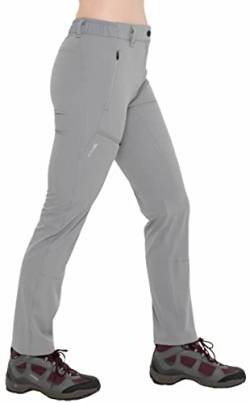 Kaymountain Damen Trekking Wander Outdoor Hose Sevilla Classic Light lang Stone Grey 36 von Kaymountain