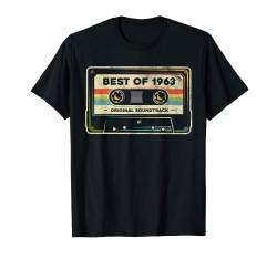 Retro Best of 1963 Mixtape Vintage 60. Geburtstag Kassette T-Shirt von Kazekaz
