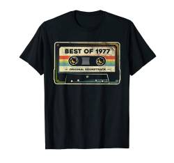 Retro Best of 1977 Mixtape Vintage 46. Geburtstag Kassette T-Shirt von Kazekaz