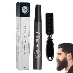 Bartstift | Haaransatz-Stiftfüller für Männer,Bartverstärkung, Bartmarkierungsstift für den Haaransatz für ein natürliches Finish, effektive Verbesserung der Gesichtsbehaarung Kazuko von Kazuko