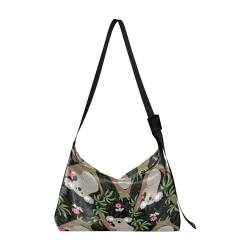 Kcldeci Allzweck-Sporttasche, Tragetasche, niedlicher Cartoon-Koala mit Herz, Sporttaschen, Bauchtaschen, Handtaschen, Crossbody-Taschen, mehrfarbig, Einheitsgröße von Kcldeci