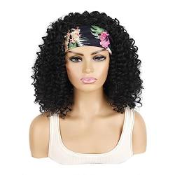 Damen Boho Haarband Stirnbänder Vintage Blume Bedrucktes Haarband Kreuzgeknotetes Elastisches Haarband Zubehör, Einheitsgröße A von Kcolic