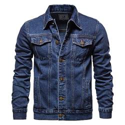 KeYIlowys FrüHling Und Herbst Herren Jeansjacke Baumwolle Casual Slim Jacke Herren Jeansjacke Herrenbekleidung von KeYIlowys