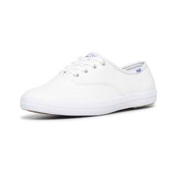 Keds Damen Champion Core LTH Sneakers, Bianco White Leather von Keds