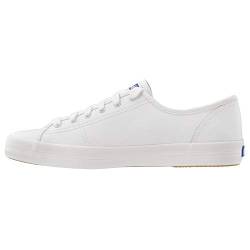 Keds Damen Kickstart Lea Blue Sneaker, Weiß (White), 41 EU von Keds