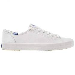Keds Damen Kickstart Lea Blue Sneaker, Weiß (White), 39.5 EU von Keds