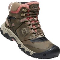 KEEN Damen Trekkingstiefel RIDGE FLEX MID WP W-TIMBERWOLF/BRICK DUS von Keen