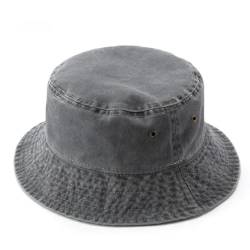 KeepSa Fischerhut Baumwolle Damen/Herren Faltbar Einfarbig Bucket Hat Sonnenhut Anglerhut, Outdoor Hut Sommermütze Garten Camping Wandern Reisen Strandhut von KeepSa