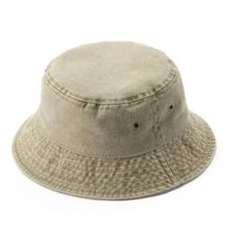 KeepSa Fischerhut Baumwolle Damen/Herren Faltbar Einfarbig Bucket Hat Sonnenhut Anglerhut, Outdoor Hut Sommermütze Garten Camping Wandern Reisen Strandhut von KeepSa