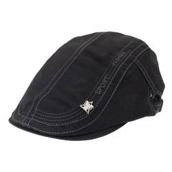 KeepSa Herren Baumwolle Vintage Style Flatcap Gatsby Ivy Irish Hat Newsboy Baskenmütze Cap von KeepSa