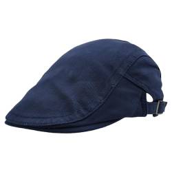 KeepSa Herren Newsboy Schiebermütze Flatcap Baumwolle Tellermütze Schlägermütze Gatsby Ivy Barett Cap Schirmmützen Hut Sommer Atmungsaktiv Verstellbare Vintage Cabbie Cap 56-59CM von KeepSa