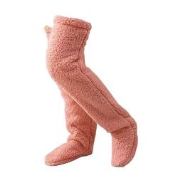 Niedliche Pfotensocken-Hausschuhe,SnugglePaws Sock Slippers,Snuggle Paws Sock Slippers,Warme Stoppersocken Rutschsichere Hausschuhe Dicke Socken Winter Hüttensocken,Warme Stiefel Schuhe (Rosa) von Keeplus