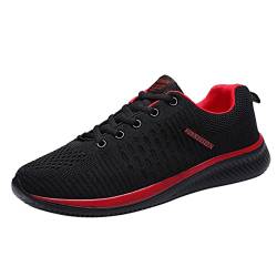 Sneaker Herren 43, Leichte Fitnessschuhe Sport Sneaker Running Schuhe Schnürsenkel Meshschuhe Outdoor Laufschuhe Freizeit Wanderschuhe rutschfeste Arbeitsschuhe von Keerlonno