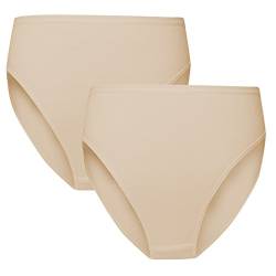 Kefeiyi Mädchen Ballett Unterwäsche 2er Pack Baumwolle Kinder Tanz Slip Briefs Dance Panties Weich und Atmungsaktiv Hautfarbe - Größe 130 für Körpergröße 115-125cm von Kefeiyi