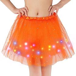 Kefiyis Tüllrock Damen LED Tütü Erwachsene Teenager Tutu Party Ballett Tanzen Fancy Dress Halloween Kostüm von Kefiyis
