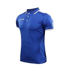 KELME Short Sleeve Poloshirt für Herren, Herren, 3871004, Royal Blue/White, XXXL von Kelme