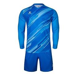 Kelme Herren Goalkeeper torwarttrikot Football Training Outfit Padded Shorts Protector Sponge Protection Fußballuniform Langarm Fußballtorwart-Übungsbekleidung professionell Blau M von Kelme