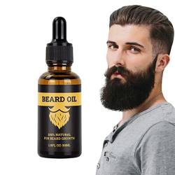 Bartöl für Männer – 30 ml Ölbalsam Wachstum Männer Pflege Conditioner für Bart – glattere Feuchtigkeit natürlich organisch für Bart, Haarwachstum Bartwachstum pflegen Keloc von Keloc