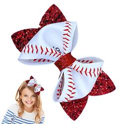 Baseball Haarschleifenclips | Riesige Haarnadeln für Mädchen - Haarschmuck für Damen in der richtigen Größe für Mottopartys, Kostümshows, Cosplay und Theater Keloc von Keloc