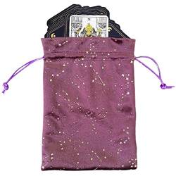 Hand Gift Bag - Constellation Pattern Tarot Drawstring Holder - Soft Storage Pouch for Tarot Enthusiasts, Magician, Earrings, Necklace, Orakel Decks Keloc von Keloc