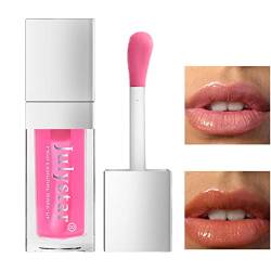 Lippenglanzöl | Lips Gloss Feuchtigkeitsspendend Feuchtigkeitsspendend | 5 Farben lang anhaltendes Lippenglühöl, nicht klebriger Glitzer, transparent, Make-up-Kosmetik Keloc von Keloc