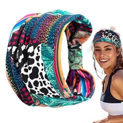 Sport-Stirnband für Damen, Leopardenmuster, Frühlings-Haarwickel, bequemes und hautfreundliches Haar-Accessoire für Teenager-Mädchen Keloc von Keloc